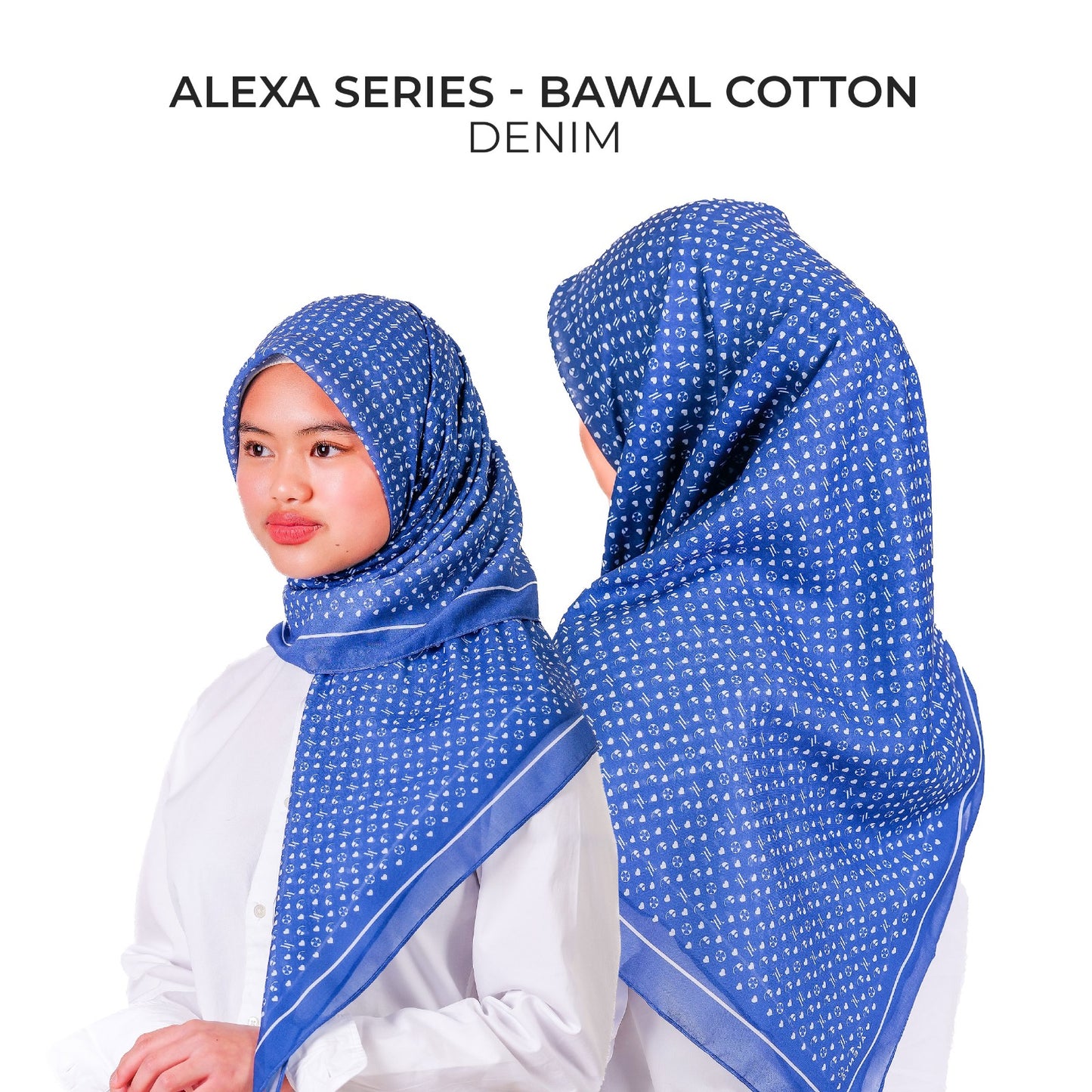 Monogram ALEXA Series - Denim (Bawal Cotton)