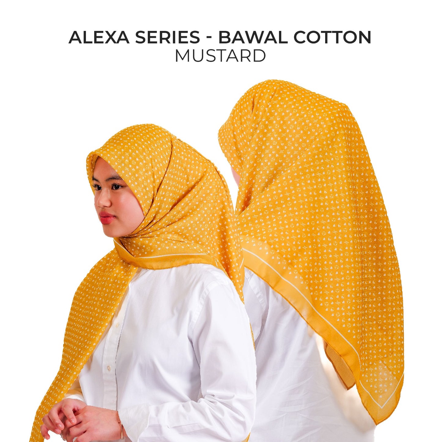 Monogram ALEXA Series - Mustard (Bawal Cotton)