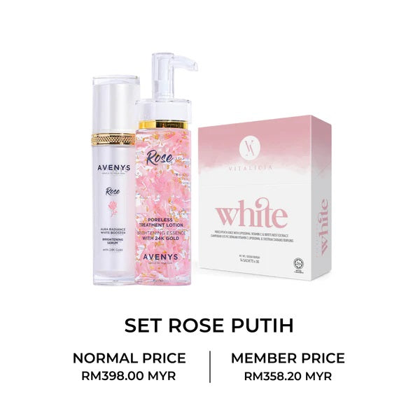 AVENYS Set Rose Putih