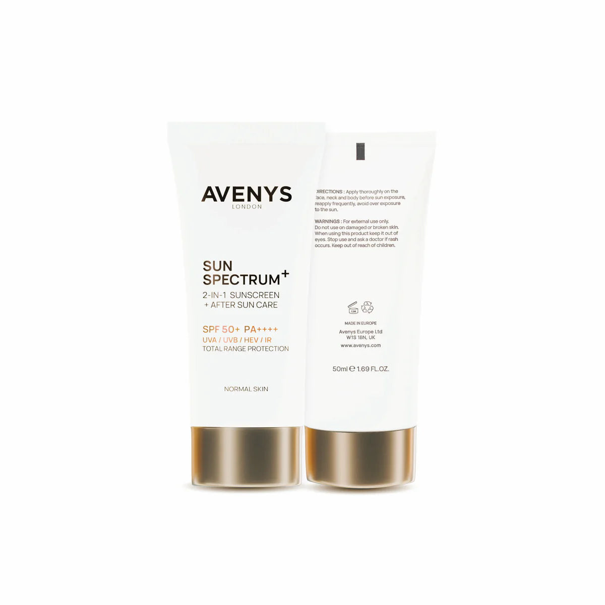 AVENYS Sun Spectrum+ 2 In 1 Sunscreen + After Sun Care