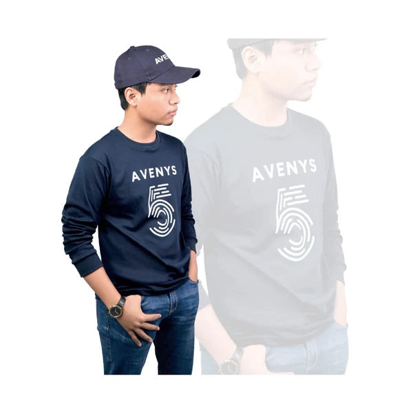 Tshirt AVENYS 5 Long Sleeve Navy Blue