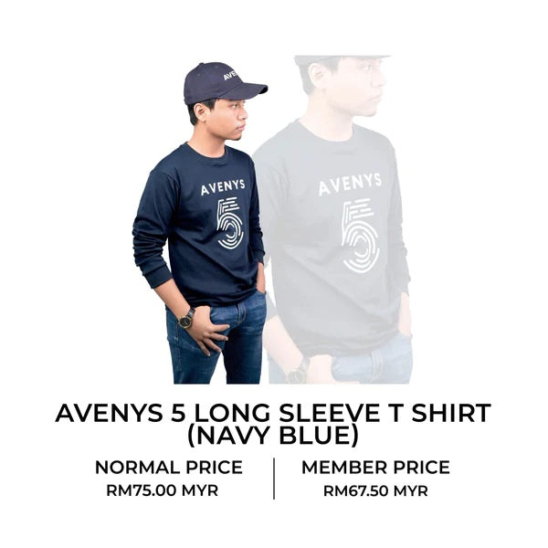 Tshirt AVENYS 5 Long Sleeve Navy Blue