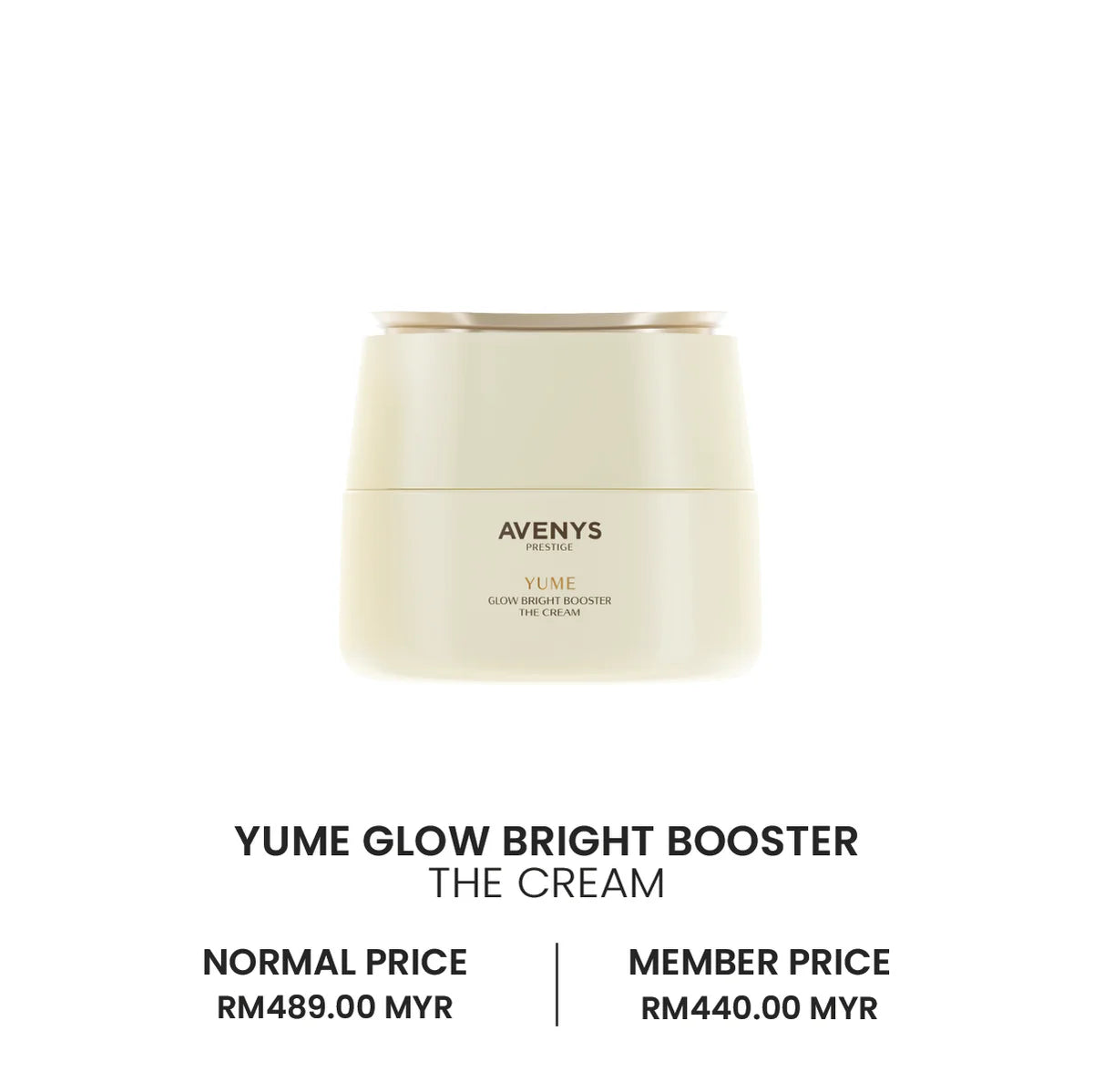 AVENYS Prestige YUME Glow Bright Booster The Cream