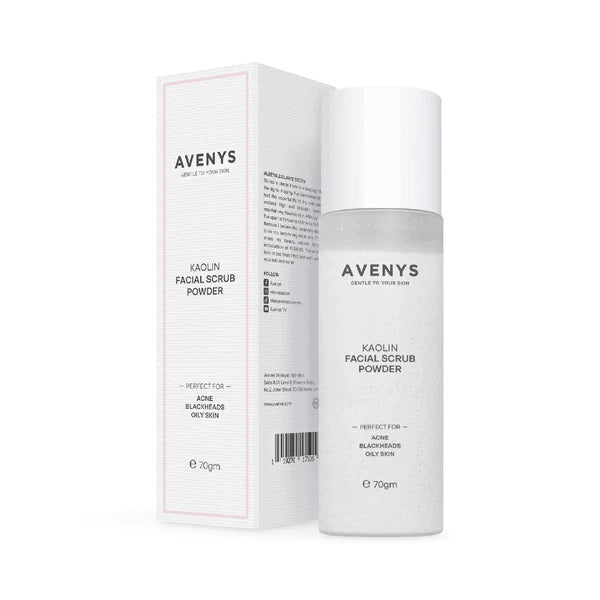 AVENYS Kaolin Facial Scrub Powder (70gm)